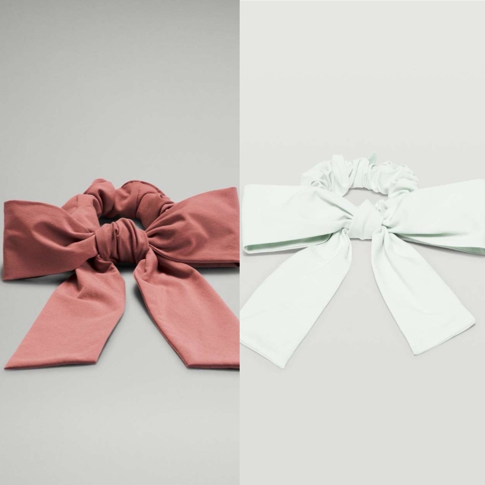 lululemon uplifting scrunchie big bow set